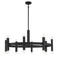 thumbnail image 5 of Trade Winds Aaron 16-Light Chandelier in Matte Black, 5 of 6