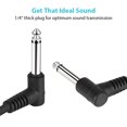 thumbnail image 4 of Labymos Guitar Effect Pedal Cables Instrument Patch Cord 15cm 1/4 Inch Right Angle TS Plug PVC Jacket, 6pcs/pack, 4 of 8