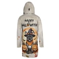 thumbnail image 2 of Happy Halloween French Bulldog Witches Hat Pumpkin Carving All Over Print 3D Hooded Duffle Toggle Coat Dog Lover Gifts - 02019, 2 of 6