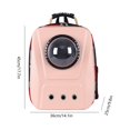 thumbnail image 3 of Mochila Transporte Gato Mochila de transporte para gatos Astronaut Bubble Pet Outing Bag Space Pet Backpack (Rosa), 3 of 8