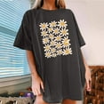 thumbnail image 2 of Drses Womens Summer Tops Oversized Tshirt Flower Graphic Tees Short Sleeve Shirts Summer Casual Loose Flower Plant Shirts Tops, 2 of 5