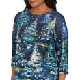 thumbnail image 4 of Alfred Dunner Womens Starry Night Holiday Tree Top, 4 of 4