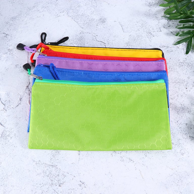 15pcs Matte Plastic Zipper Bags, Portable Simple Waterproof