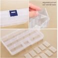 thumbnail image 3 of Adjustable Divider, Removable Grid Compartment, Plastic Organizer Container, Versatile Organizer with Secure Buckle Lid for Beads, Jewelry, Tools, Convenient for Travel (6PCS), 3 of 5