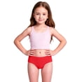thumbnail image 5 of Girls Swimsuit Size 10 Cutout Bikini Sets for Girls 16-18 Drawstring Girls Swimwear Tankini 3 Pieces Bathing Suit Ruched Color Block Beach Swimwear Z07 Red 3-4 Years, 5 of 7