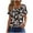Black, variant on GERsome Womens Short Sleeve T-shirts Summer Pleated Square Neck Floral Tops Casual Loose Fit Tee, Sizes S-3XL