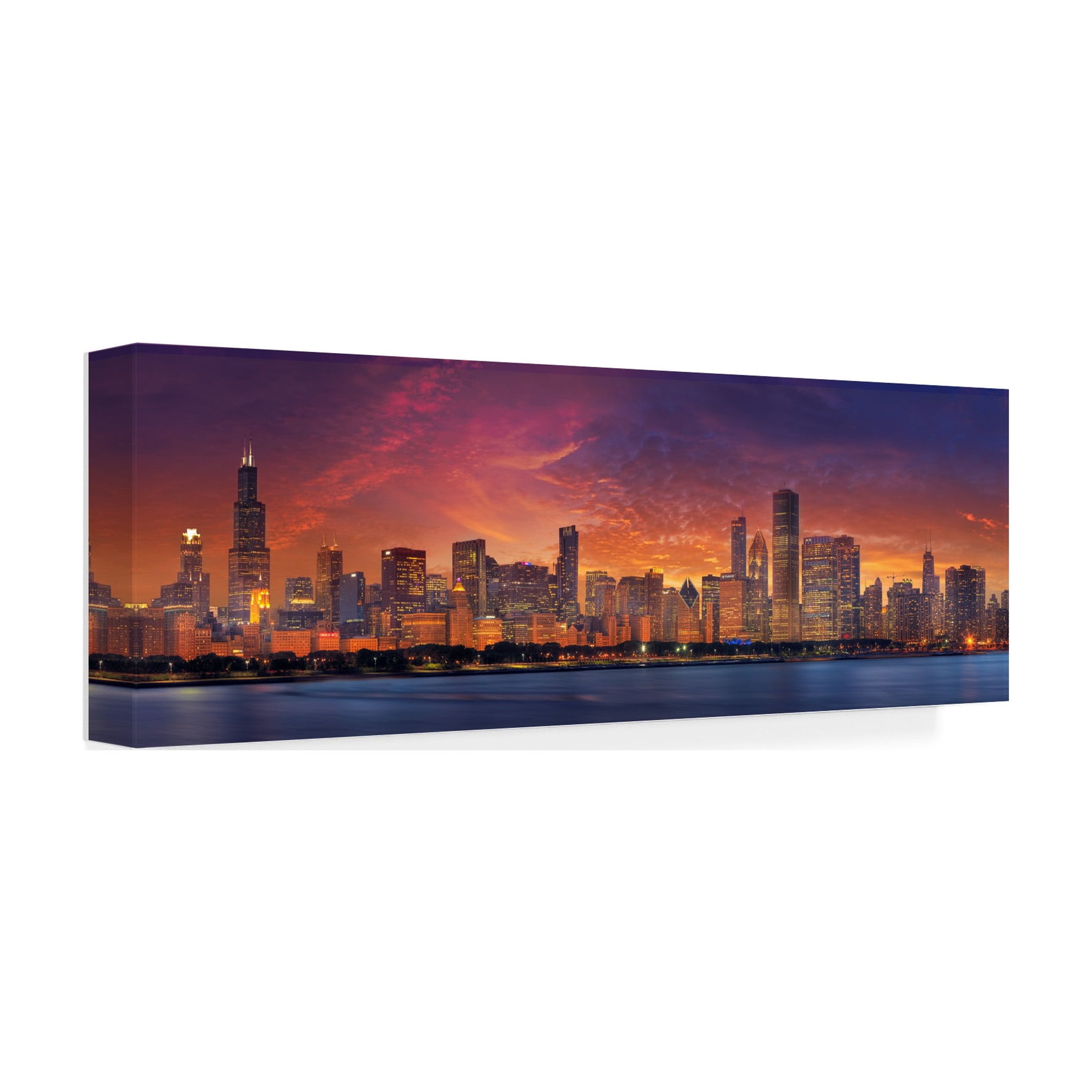 Trademark Fine Art 'Chicago' Canvas Art by Doug Cavanah