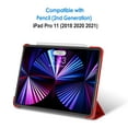 thumbnail image 3 of JETech Case for iPad Pro 11-Inch, 2021/2020/2018 Model, Compatible with Pencil, Cover Auto Wake/Sleep, Red, 3 of 5
