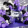 thumbnail image 1 of Kit de guirnaldas y arcos con globos SHERYL DECOR morado/negro/blanco, 1 of 6