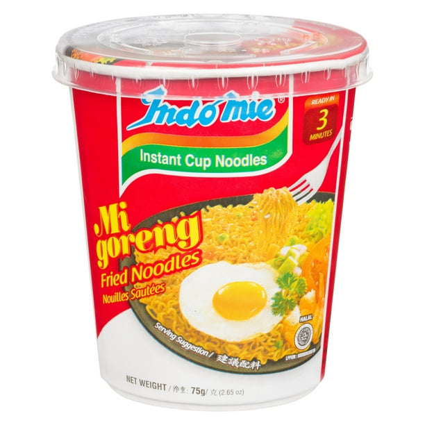 Nouilles instantanées en tasse de Mi Goreng d'Indomie 75 g