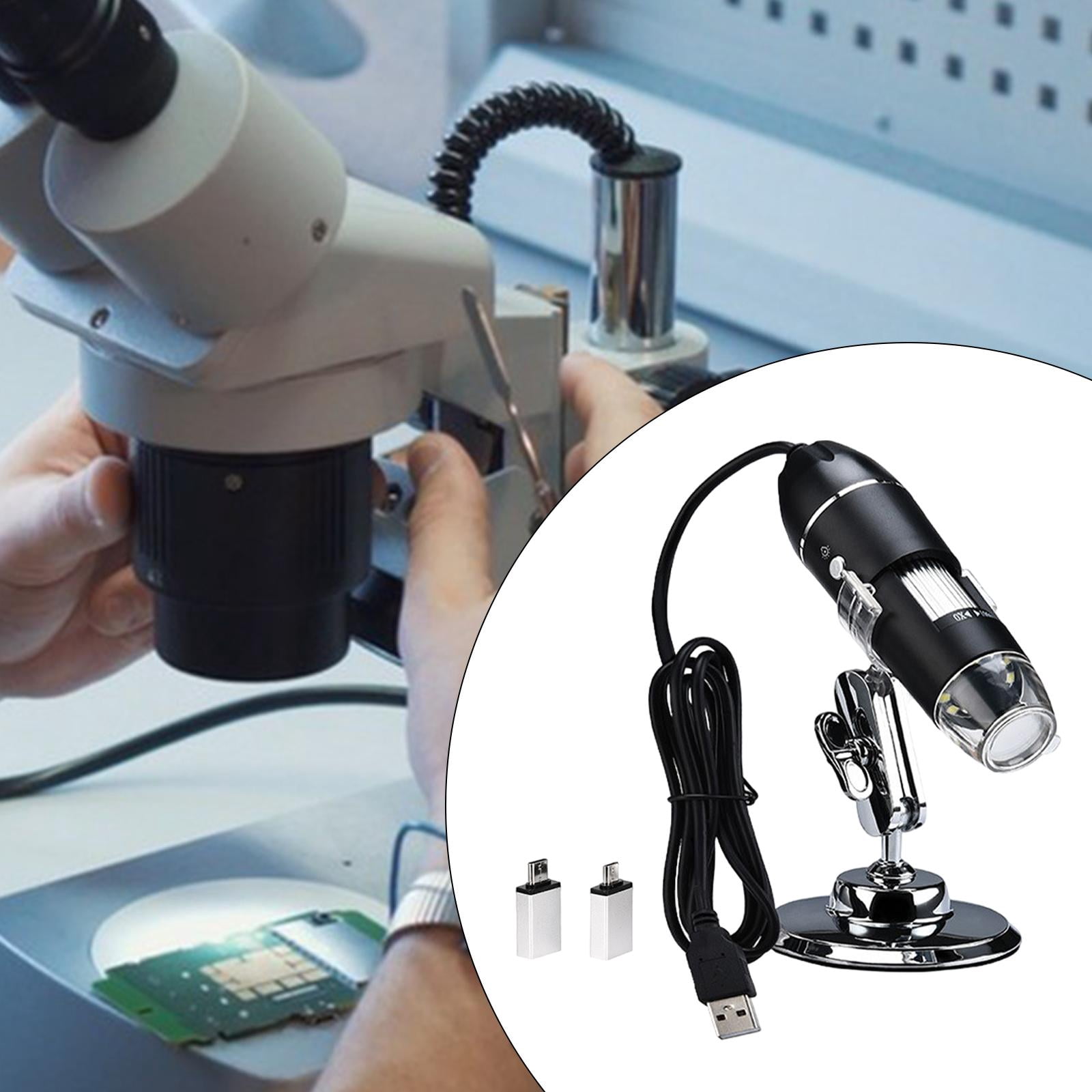 figatia USB Digital Inspection Camera Support Computer Phone Laptop Portable for Watch Repair Industrial Testing 1600X