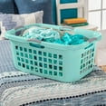 thumbnail image 6 of Sterilite Ultra 2 Bushel Plastic Stackable Laundry Basket, Aqua (12 Pack), 6 of 10