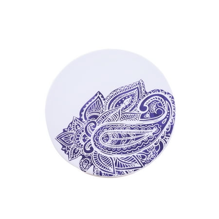 - Thirstystone Indigo Collection Round Ceramic Indigo Paisley Trivet