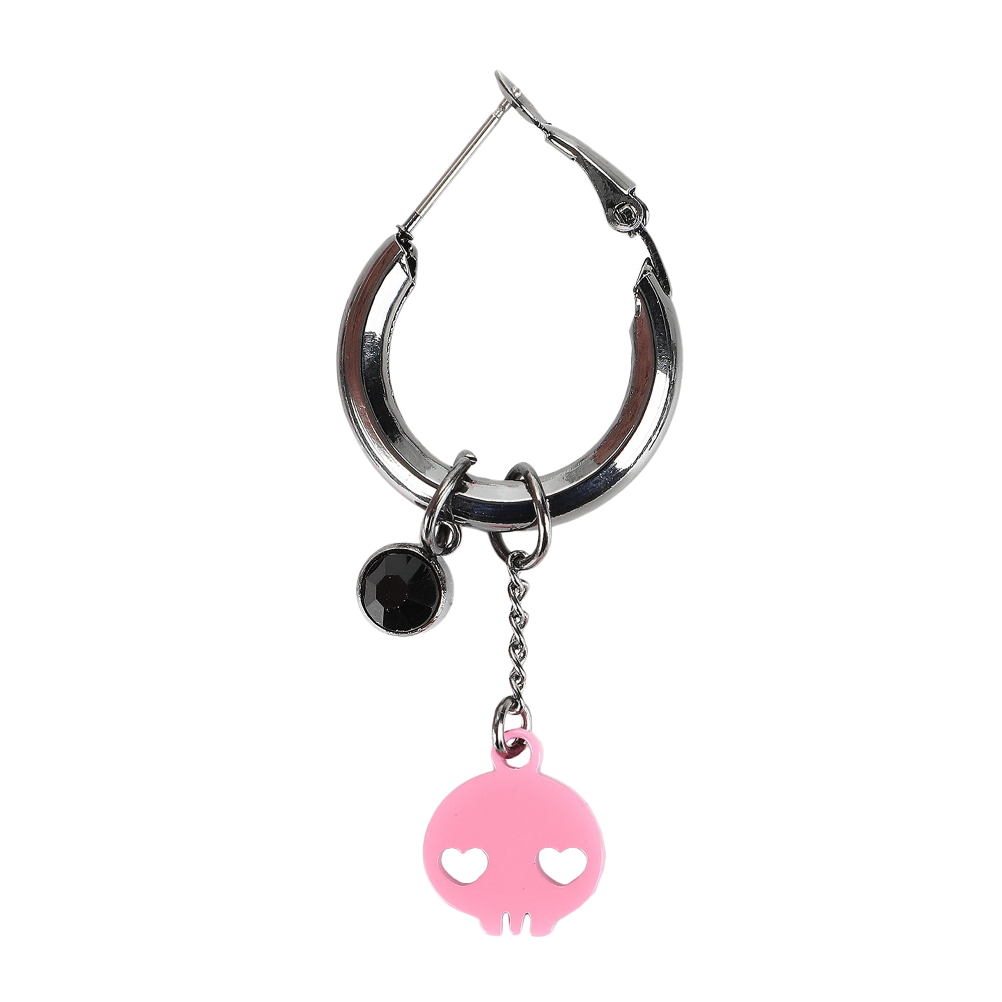 [✧YuRo◡̈*✧]あみぐるみ Amazon.com: Sanrio Womens Pink Skull and Kuromi Earrings Set