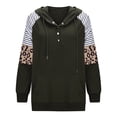 thumbnail image 4 of Sudaderas con capucha informales para mujer, sudadera de manga larga con botones y cordón, blusa superior con bolsillo Fridja  bvmnju5061, 4 of 7