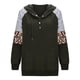 thumbnail image 4 of Sudadera para mujer Sudaderas de otoño Sudaderas con capucha casuales Manga larga Botón abajo Cordón Jersey Top Blusa con bolsillo Odeerbi  ODB-5, 4 of 7
