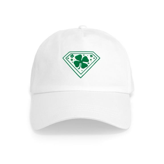 CafePress - Super Shamrock Cap - Adjustable 100% Brushed Unisex Casual Cotton Baseball Cap, Beige, 1