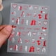 thumbnail image 3 of Stickers para uñas OIUUBBII 3D corazón San Valentín, 6 hojas, 3 of 9