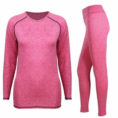 

Thermal Underwear Women Ultra-Soft Base Layer Skiing Winter Warm Top & Bottom US