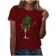 thumbnail image 1 of Mujeres Manga Corta de Verano Tops Impreso Sudadera Casual, Cuello Redondo Blusa Ligera para la Primavera Y el Verano, 1 of 4
