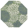thumbnail image 2 of JONATHAN Y SANTA MONICA 5' Octagon Area Rug, Zinnia Floral Textured Weave - Cream/Green, SMB110D-5TGN, 2 of 8