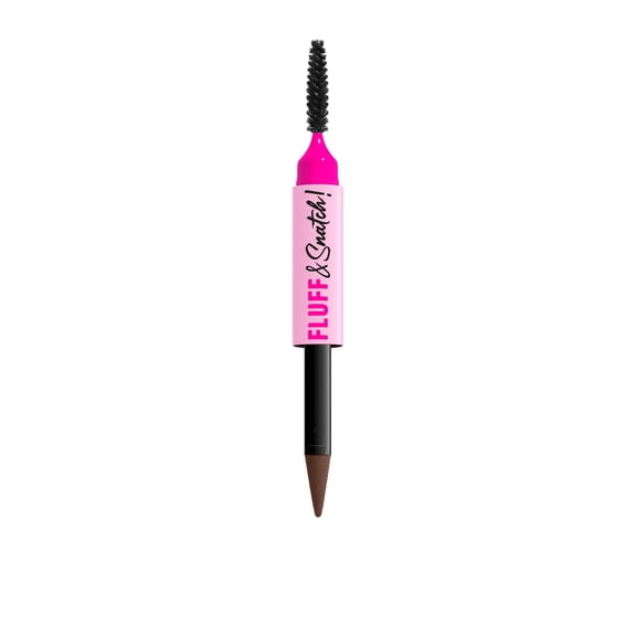 NYX Professional Makeup Fluff & Snatch Eyebrow Pencil, Eyebrow Powder Pen, Ash Brown, 0.04 oz