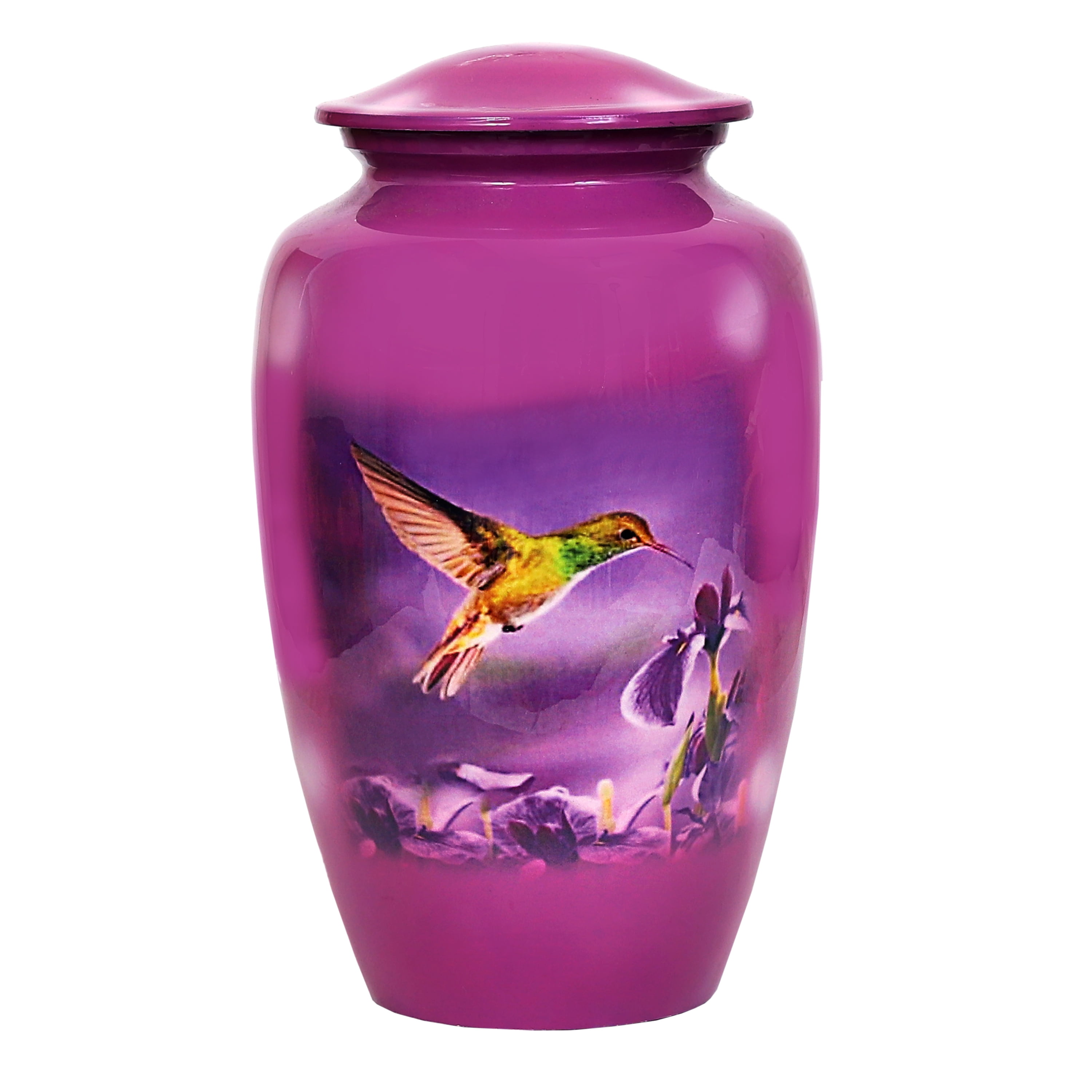 RUZIOON Lovely Purple Pink Cremation Urn for Human Ashes Adult