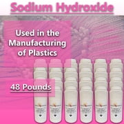 Sodium Hydroxide 99.9% Pure Food Grade Beads Caustic Soda lye 48 Lbs (Pounds)