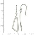 thumbnail image 2 of 925 Sterling Silver Shepherd hook Polished Long Drop Dangle Earrings 47x10mm Wide Dangle Earring for Women, 2 of 2