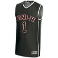 thumbnail image 2 of Unisex GameDay Greats #1 Black UNLV Rebels Lightweight Basketball Jersey, 2 of 4