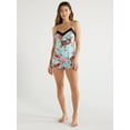 thumbnail image 2 of Sofia Intimates Women's and Plus Modal Cami and Shorts Pajama Set, 2-Piece, Sizes XS-3X, 2 of 7