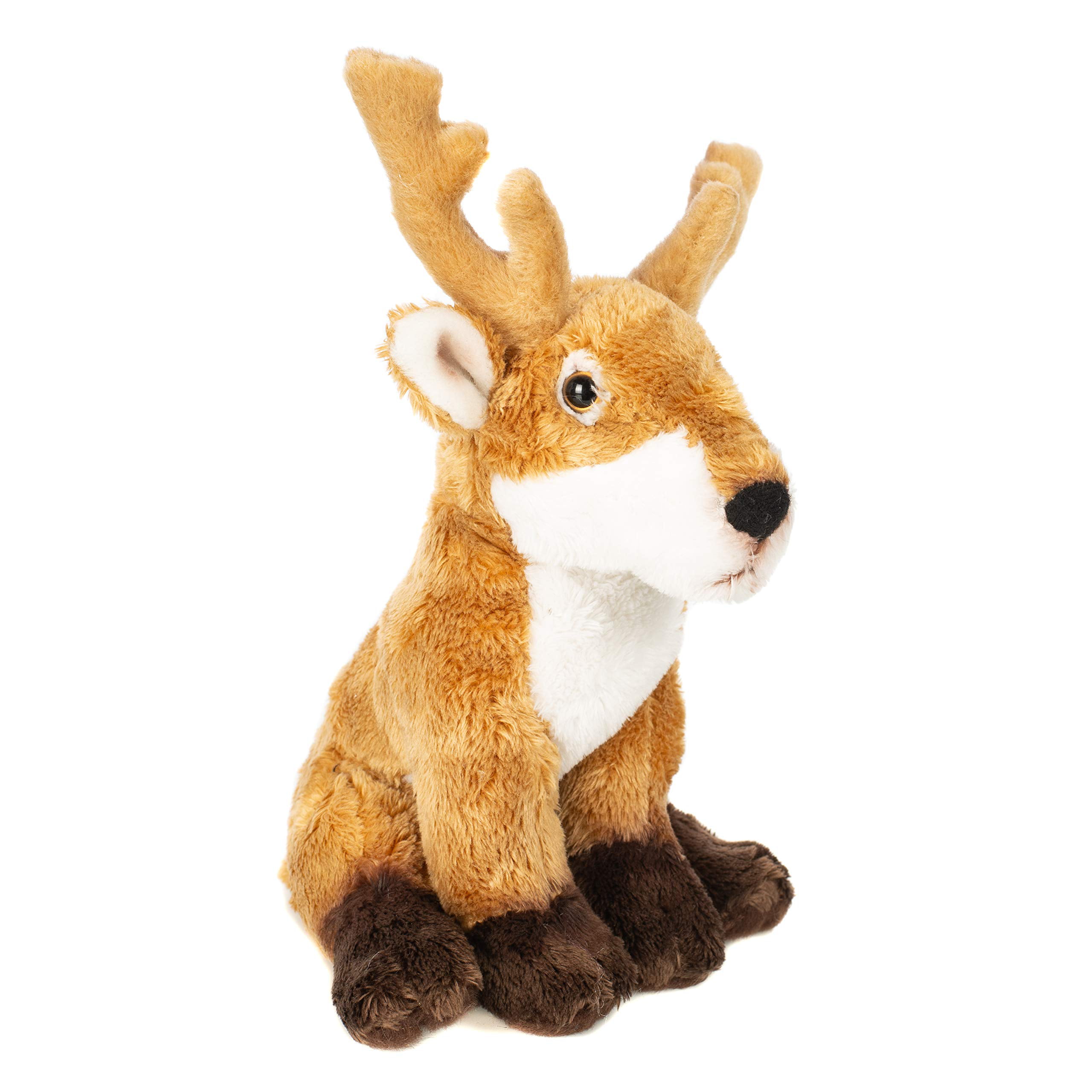 DEMDACO Little Brown Buck Deer Children's Plush Beanbag Stuffed Animal Toy  