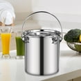 thumbnail image 6 of CoudarTitie Stainless Steel Airtight Bucket Milk Pail Multi-Function with Lid Cover Airtight 17.5 cmx17.5 cm, 6 of 9