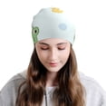 thumbnail image 2 of Xecao Kawaii Frogs Print Beanie Knitted Hat for Men Women, Winter Fashion Knit Cuffed Caps Unisex, 2 of 7