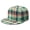 Checkered Fl, variant on Black and White Cow Pattern Snapback Hat - Flat Brim Adjustable Baseball Cap for Men Women - Cute Cow Print Streetwear Cap - Farmhouse Rustic Design