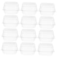 thumbnail image 5 of MUSEYA White Plastic Mini Cake Boxes for Storage with Tight Seal Ideal for Displaying Cakes at Events 50pcs, 5 of 8