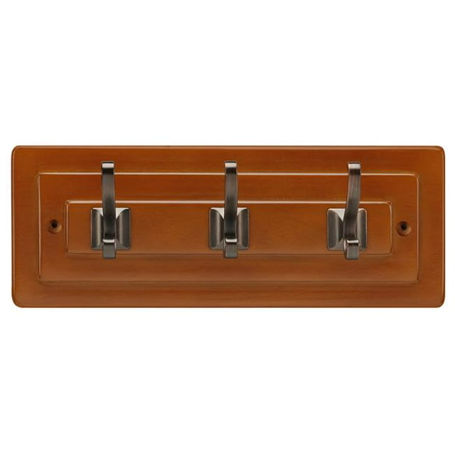 Hickory Hardware C25011-MSRB 12 Po Long Crochet de Collection Catania Rail&44; Érable Teinté avec Finition Bronze Raffinée