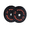 Black + Orange, variant on Rubber Bumper Plates 2 In,Weight Plates With Steel Hub For Home Gym,Pair (2x10 Lb,2x15 Lb,2x25 Lb,2x35 Lb,2x45 Lb)