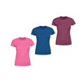 thumbnail image 3 of Radyan Crew Neck Short Sleeve T-Shirt for Women - 10 Pack, 100% Polyester, Size: Adult, 3 of 5
