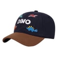 thumbnail image 2 of Spazoro Toddler Boys Girls Baseball Cap, Breathable Adjustable Perforated Dinosaur Print Washed Cotton Hat for Summer Protection Navy, 2 of 6