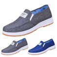 thumbnail image 4 of NOKIO Men'S Slip-On Casual Sneakers Fashion All Season Men Casual Shoes Flat Bottom Non Slip Comfortable Round Toe Shallow Mouth Slip On Solid Color, 4 of 8