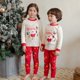 thumbnail image 4 of Conjunto de pijamas de Navidad para niños y niñas, ropa interior de algodón Unisex, para el hogar, novedad, 4 of 4