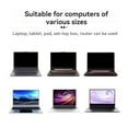 thumbnail image 6 of 4Pcs Portable Laptop Stand Computer Riser Lift Self-Adhesive Foldable Notebook Adjustable Height Stand Black, 6 of 7