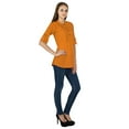 thumbnail image 3 of Boho Sundress Top Dress Tunic Women Solid Cotton Clothing Wear, 3 of 4