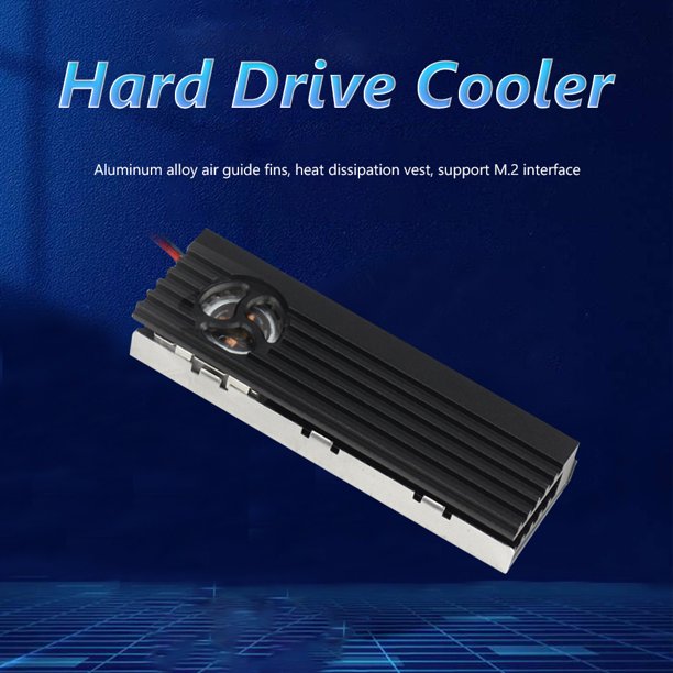 Kuymtek M.2 2280 SSD Disipador de calor Unidad de estado sólido Cooler Vest Thermal Pad (Negro)