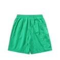 thumbnail image 4 of Styesk Mens Shorts Men Solid Color Casual Fashion Loose Drawstring Pockets Exercise Beach Shorts Pants, 4 of 6