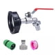 thumbnail image 1 of IBC Tote Adapter,IBC Tote Adapter Boquilla de 1/2 pulgada a prueba de fugas,IBC Tote Adaptador de tanque de agua 3/4 pulgadas premium,IBC Tote Accesorios Manguera Grifo Válvula, 1 of 8