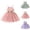 Pink, variant on ATOGUTA Girl Dresses Tulle Party Birthday Poster Formal Fancy Flower Princess Dresses Size 1T-6, Green