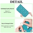 thumbnail image 6 of 2 Pack Coral & Shell Print Dish Drying Mats - Absorbent Microfiber Countertop Protector - Foldable Non-Slip Sink Mat with Maritime Theme, 6 of 6