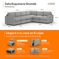 thumbnail image 2 of Sala Seccional Modular Esquinera Adapti 6 Plazas | Gris Niebla, 2 of 8